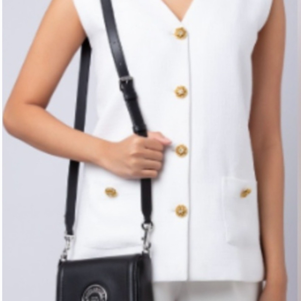 Black Leather Crossbody Bag - Marc Jacobs
